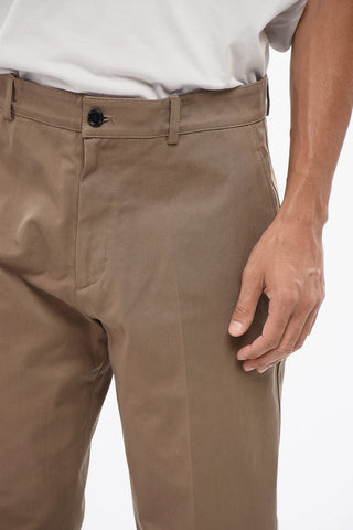 Pantaloni Chino a Gamba Dritta con Ricamo Equestrian Knight