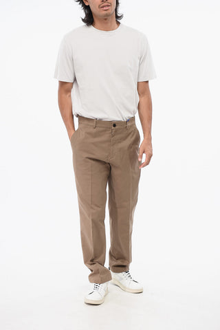 Pantaloni Chino a Gamba Dritta con Ricamo Equestrian Knight