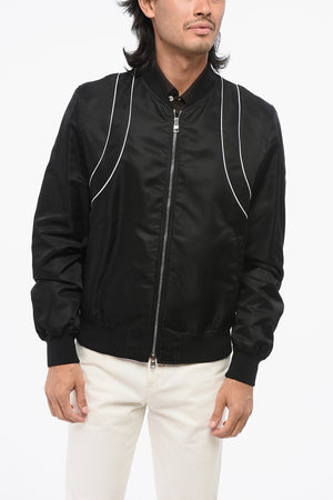 Uni-Nylon-Bomber mit kontrastierenden Details