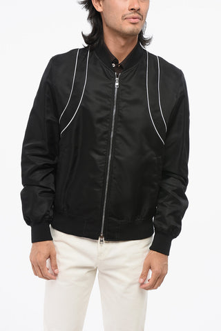 Uni-Nylon-Bomber mit kontrastierenden Details