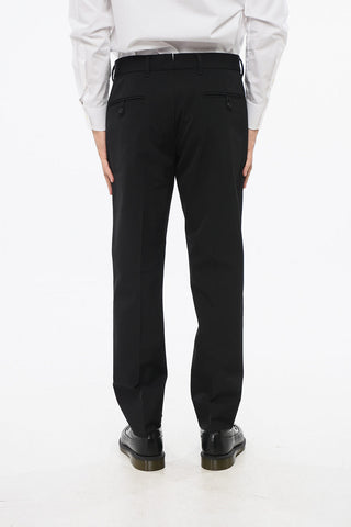 Solid Color Stretch Fabric Chino Pants