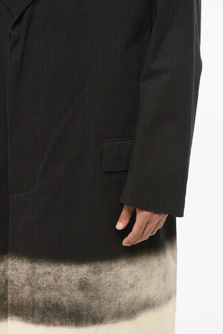 MM1 Cappotto Gessato Effetto Sfumato