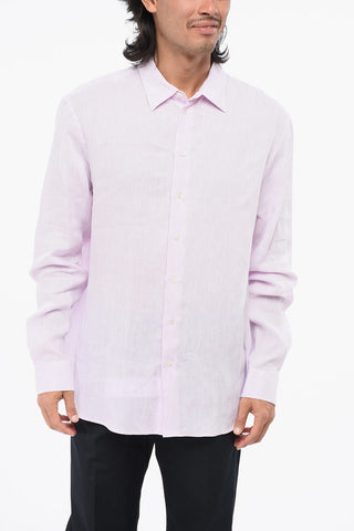 EMPORIO Camicia in Lino con Collo Francese