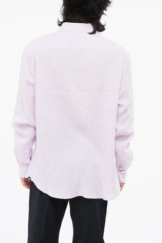 EMPORIO Camicia in Lino con Collo Francese