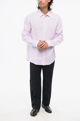 EMPORIO Camicia in Lino con Collo Francese