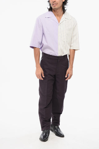 Pantaloni in Tinta Unita con Zip alla Caviglia