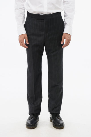 Pantaloni in Lana Gessati