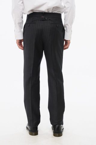 Pantaloni in Lana Gessati