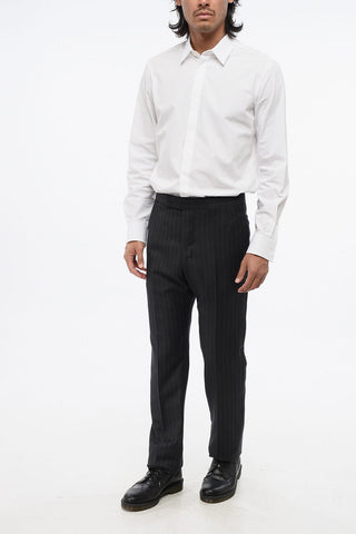 Pantaloni in Lana Gessati