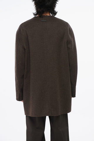 Virgin Wool and Cashmere Double Breasted Coat