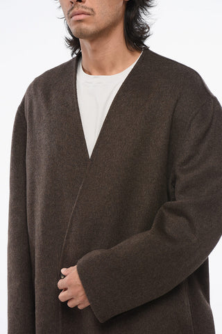 Virgin Wool and Cashmere Double Breasted Coat