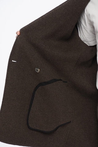 Virgin Wool and Cashmere Double Breasted Coat