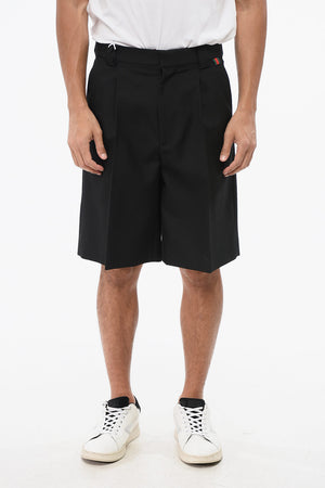 Wool-Blend Shorts with 1 Pleat