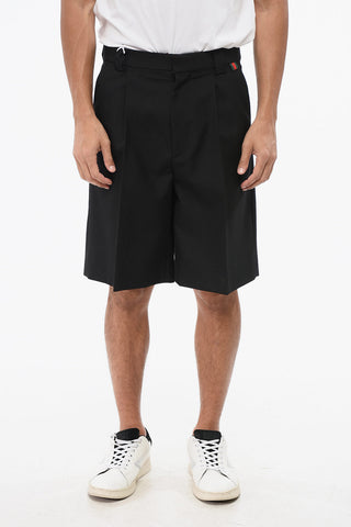 Shorts a 1 Pince in Misto Lana