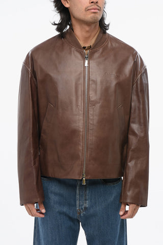 COUTURE Bomber in Pelle con Chiusura Zip