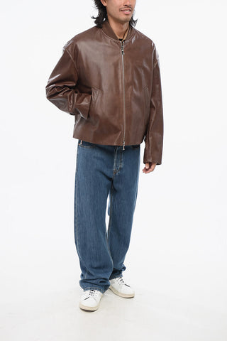 COUTURE Bomber in Pelle con Chiusura Zip