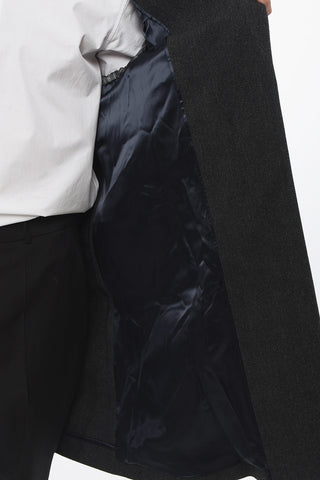 MM1 Cappotto Maxi in Lana con Alamaro Chiusura