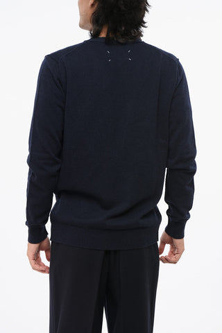 MM4 Cardigan in Cashmere con Scollo a V
