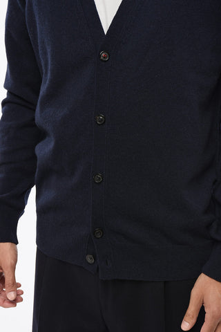 MM4 Cardigan in Cashmere con Scollo a V