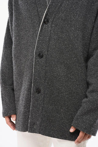 THE EDER STATESMAN V-Neck Pure Cashmere Cardigan