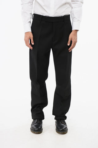 Wool Twill Straight Leg SERGE Pants