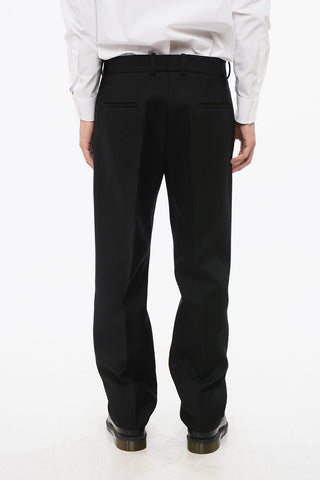 Wool Twill Straight Leg SERGE Pants