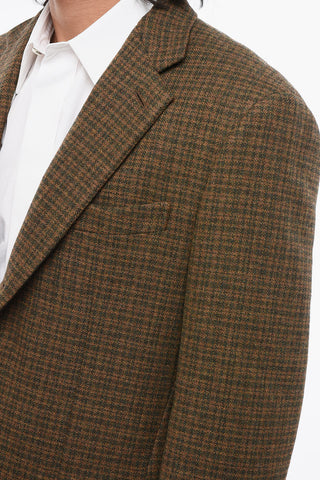 Virgin Wool Blend Side Vents Notch Lapel TORINO Blazer