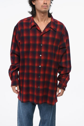 MM0 Plaid Checked Wool Shirt