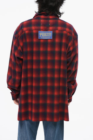 MM0 Plaid Checked Wool Shirt