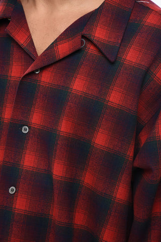 MM0 Plaid Checked Wool Shirt