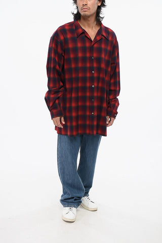 MM0 Plaid Checked Wool Shirt