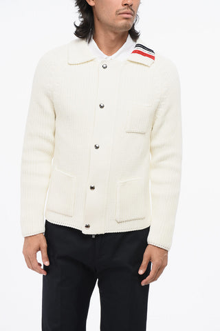 Baumwollcardigan mit Reißverschluss und Brusttasche