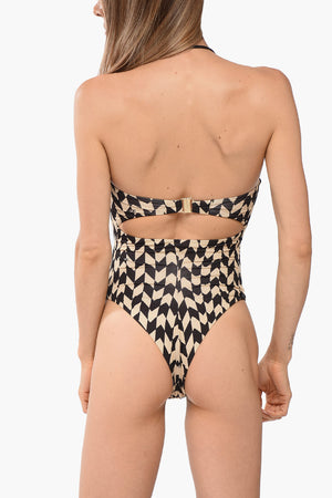 Costume da Bagno Logato con Coppe