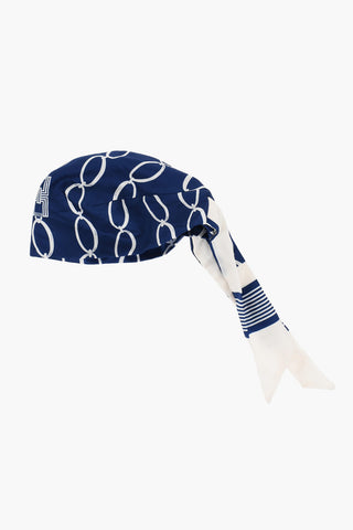 Logoed Hat with Self-tie Detail