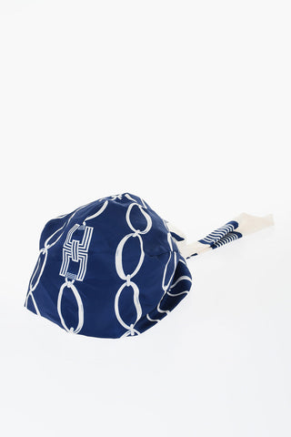 Logoed Hat with Self-tie Detail