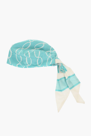 Logo Hat with Tie Detail