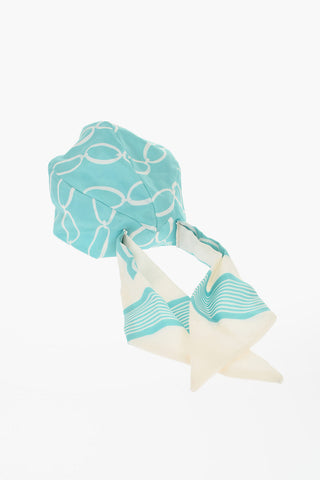 Logo Hat with Tie Detail