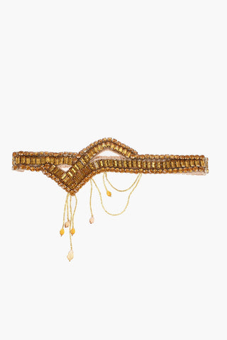 Silk Headband with Strass
