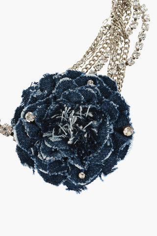 Tiara with Flower Denim