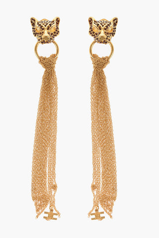 Drop Earrings with Animal Application