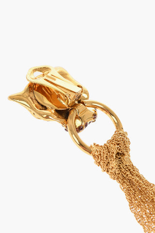 Drop Earrings with Animal Application