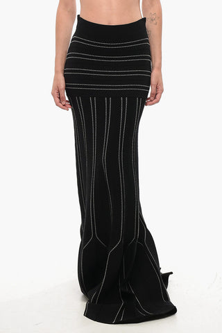 Gonna in Maglia con Design a Sirena