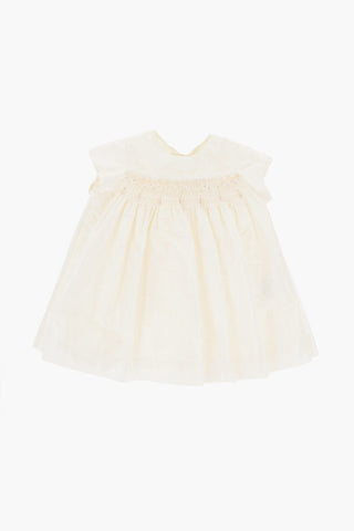 Pleated Silk Dress with Bloomer