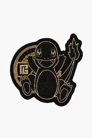 POKEMON Gold-Effect Wool Patch CHARMANDER Embellished With Strass
