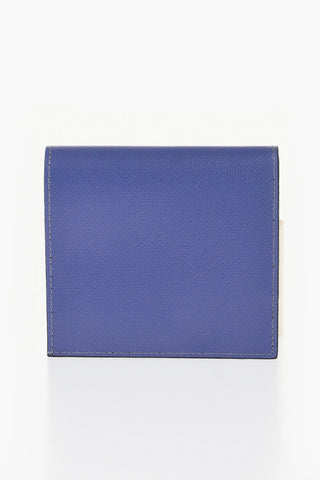 Zweifarbige Geldbörse aus veganem Leder