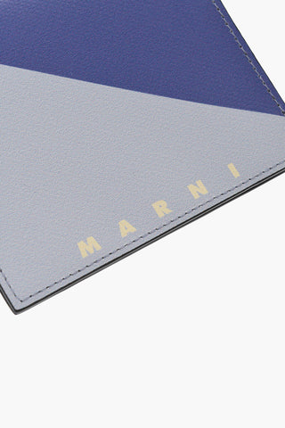 Zweifarbige Geldbörse aus veganem Leder