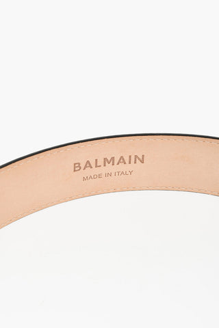Leather VOLT Belt with Golden Metal Detail 35mm