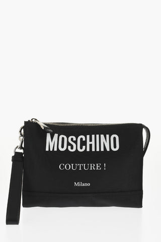 COUTURE! Necessarie in Tessuto con Maxi Logo Frontale