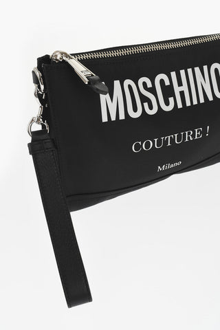 COUTURE! Necessarie in Tessuto con Maxi Logo Frontale