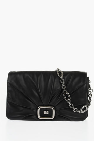 Quilted Leather Shoulder Bag CHOC